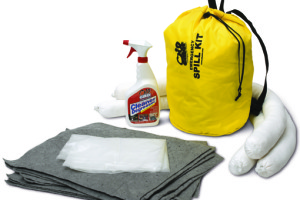 New All-in-One Emergency Clean-up System for Hazardous Chemical Spills, Fits in Vehicle