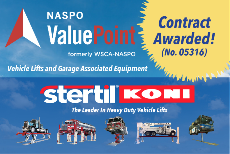 Vehicle Lift Leader Stertil-Koni Awarded NASPO ValuePoint Contract