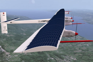 Sun-Powered Plane “Solar Impulse” Takes Off for Cross-Country Trip
