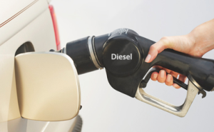 Diesel fuel at pump