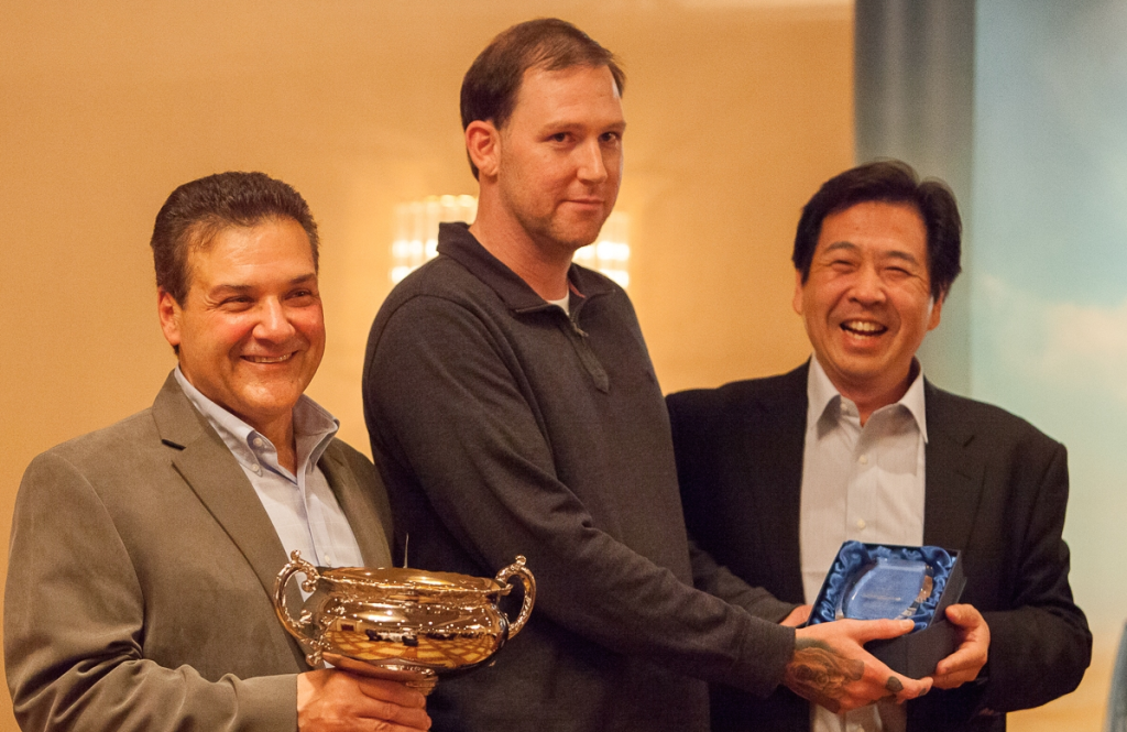 Matt Kiernan of O’Connor Motor Company receives his prize for winning Hino Trucks 2014 National Service Skills Competition