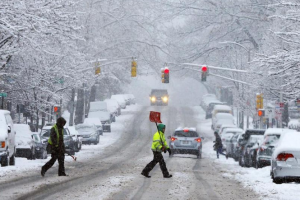 Blizzard Halts Travel from New York to Boston