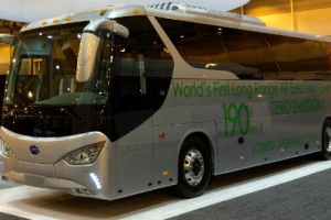 World’s First Battery Electric Coach Bus Unveiled by BYD