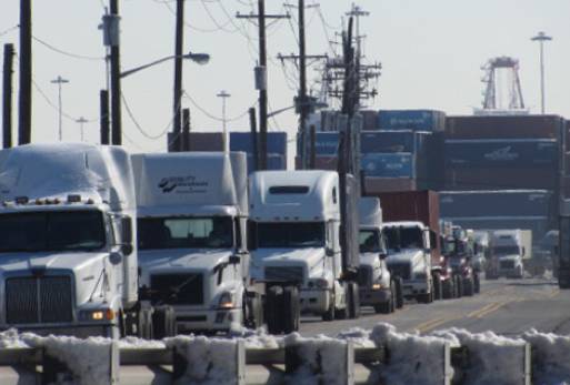 Labor Dispute Hits Port Authority of NY and NJ; Trucks Trapped