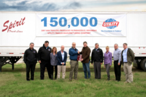 Utility Trailer Builds Its 150,000th Dry Van in Paragould, Arkansas
