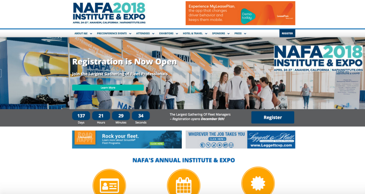 NAFA Debuts New Institute & Expo Conference Website with Focus on User