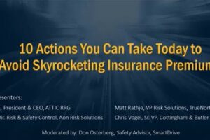 Webinar: 10 Actions You Can Take Today to Lower Your Insurance Premiums