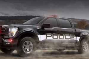 Ford Unveils America’s First Electric Pickup Truck Purpose-Built for Police: 2023 Ford F-150 Lightning Pro SSV