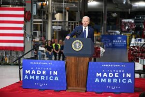 President Biden Visits Volvo Group Powertrain Operations in Maryland