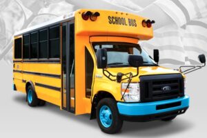 Collins Introduces New Chassis Option for Its Type A Electric School Bus