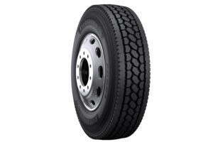 Bridgestone’s new Firestone FD694 drive radial tire, designed for long and regional haul applications