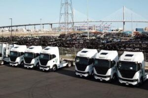 7/24 Big-rig truck EV charging depot opens at Port of Long Beach