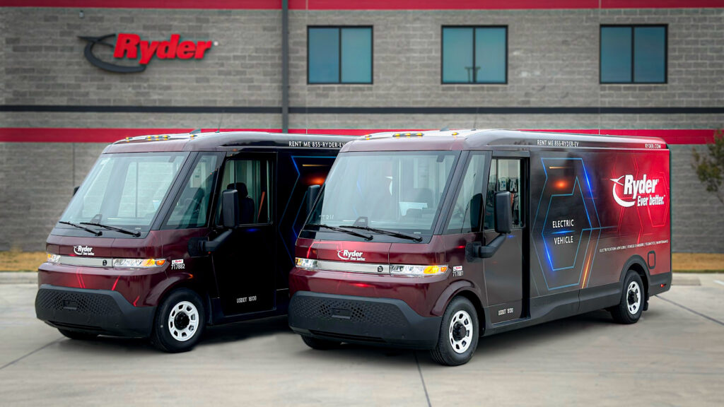 Ryder Deploys its First BrightDrop Electric Vehicles into Rental Fleet