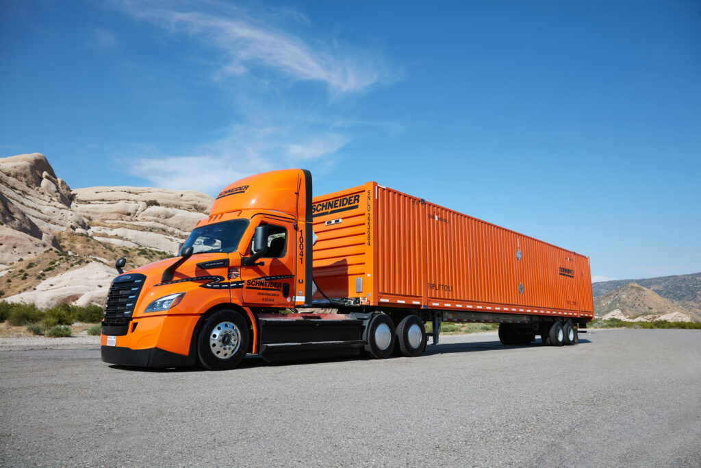 Schneider Becomes First Major Carrier To Achieve 1 Million Zero Emission Miles With The 7691